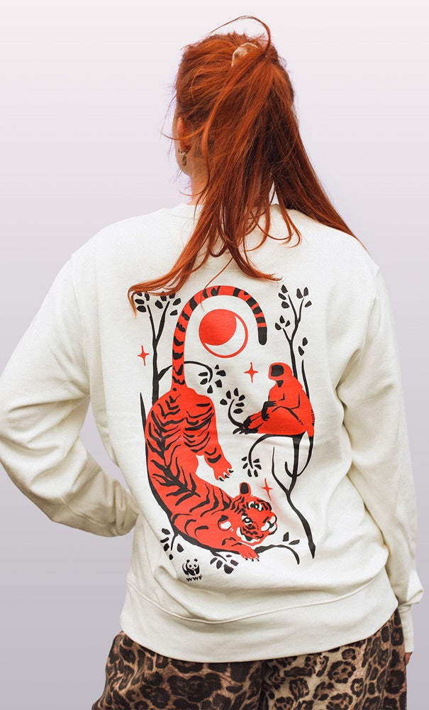 WWF unisex sweater - Stay Wild - Off white